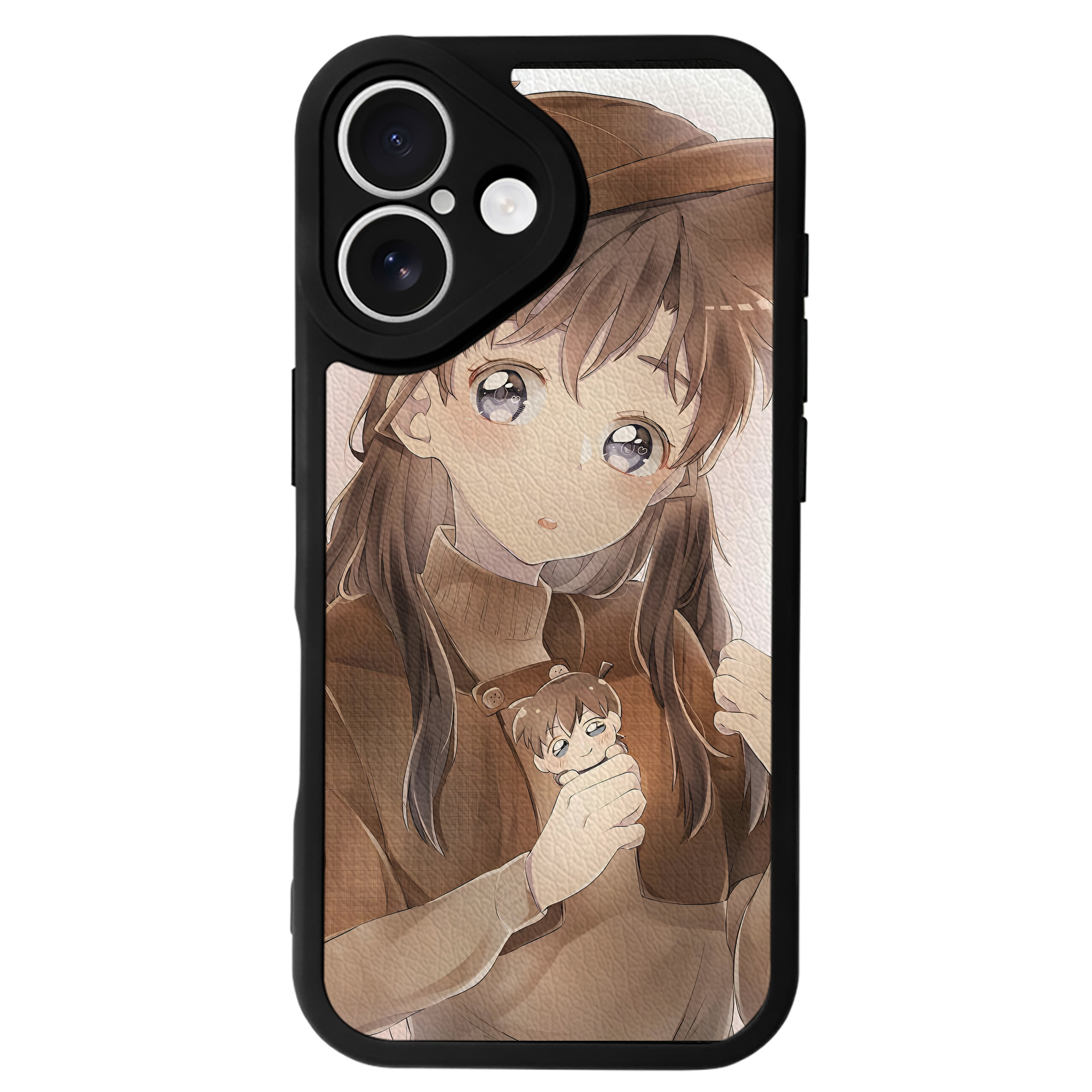（画像用） 名探偵コナン Detective Conan 【iPhone 16シリーズ対応】シリコンスマホケース（レザー調） 材質：シリコン